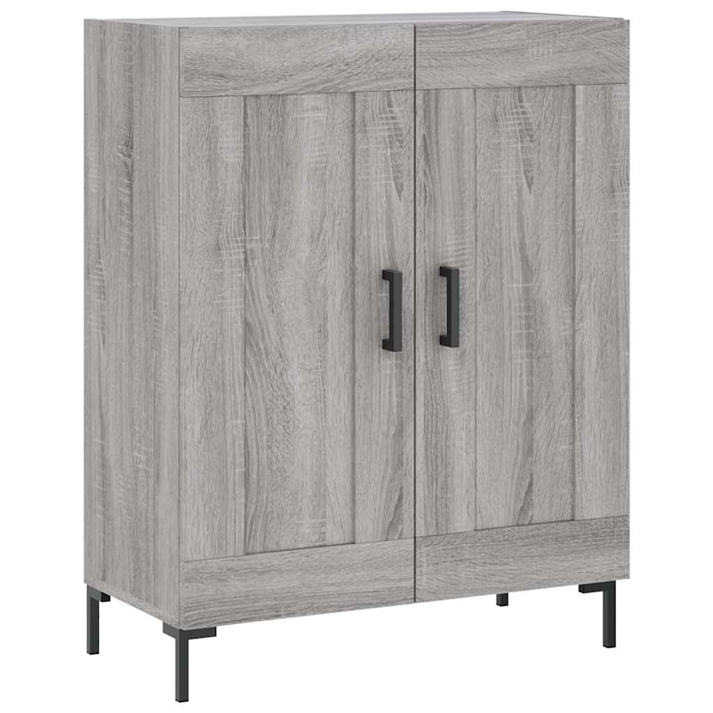 vidaXL Highboard Grey Sonoma 69,5x34x180 cm Engineered Wood