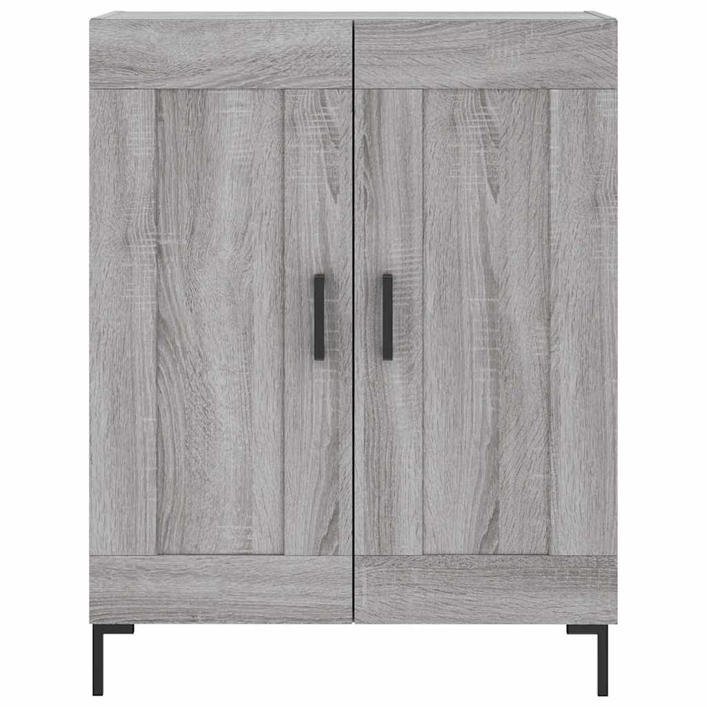 vidaXL Highboard Grey Sonoma 69,5x34x180 cm Engineered Wood
