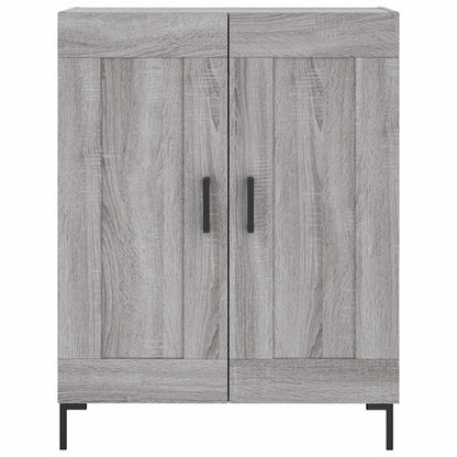 vidaXL Highboard Grey Sonoma 69,5x34x180 cm Engineered Wood