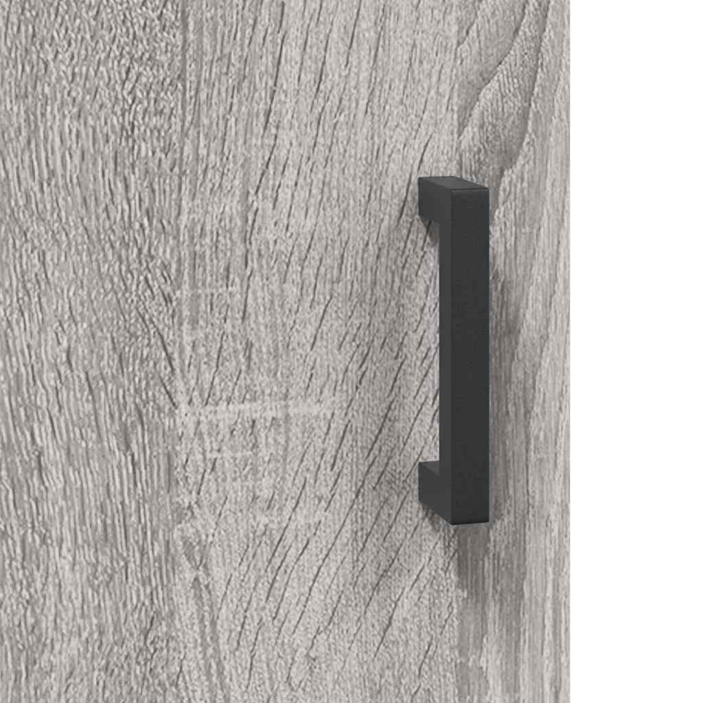 vidaXL Highboard Grey Sonoma 69,5x34x180 cm Engineered Wood