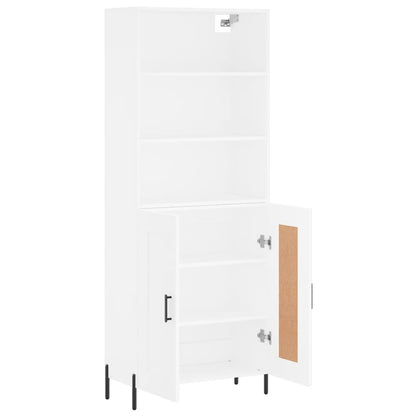 vidaXL Highboard White 69,5x34x180 cm Engineered Wood