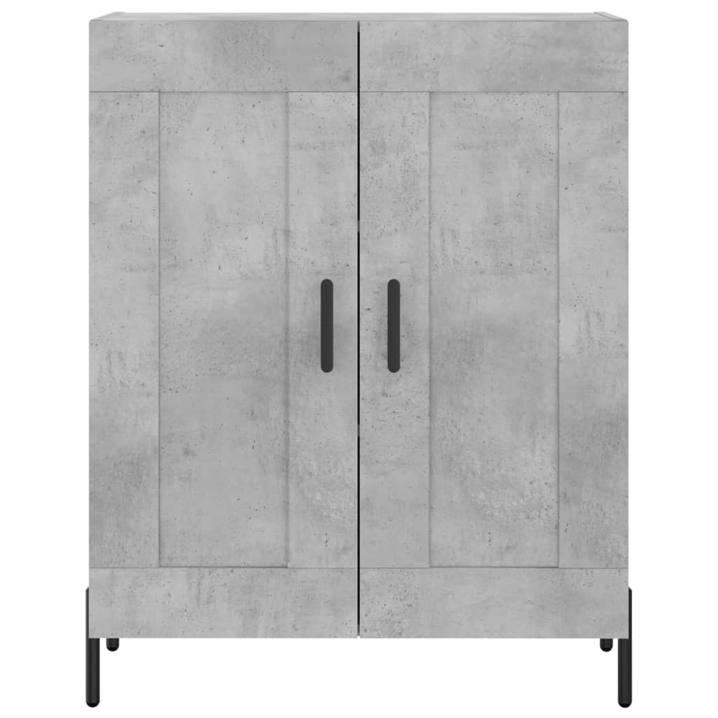 vidaXL Highboard Concrete Grey 69,5x34x180 cm Engineered Wood