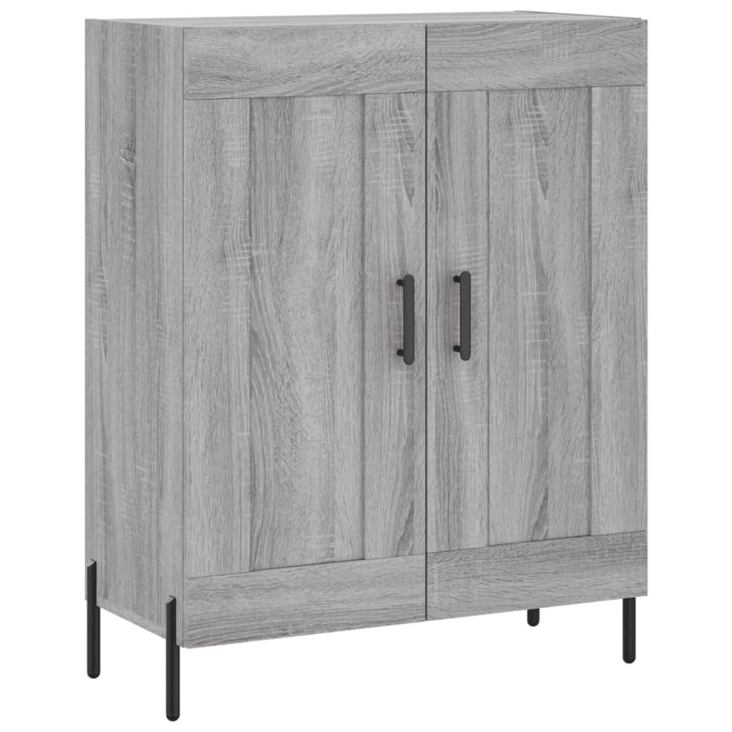 vidaXL Highboard Grey Sonoma 69,5x34x180 cm Engineered Wood