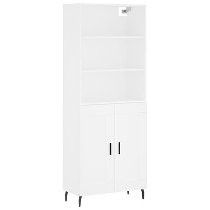 vidaXL Highboard White 69,5x34x180 cm Engineered Wood