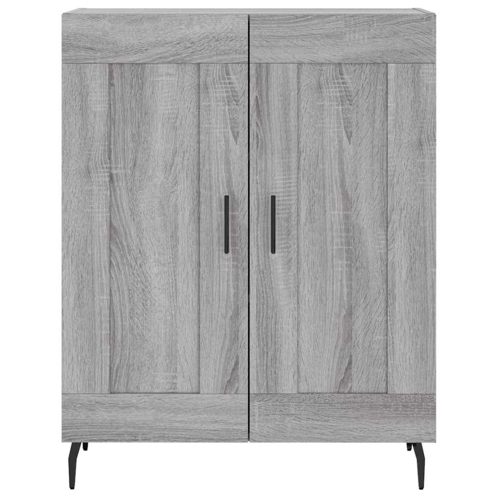vidaXL Highboard Grey Sonoma 69,5x34x180 cm Engineered Wood