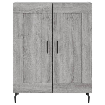vidaXL Highboard Grey Sonoma 69,5x34x180 cm Engineered Wood
