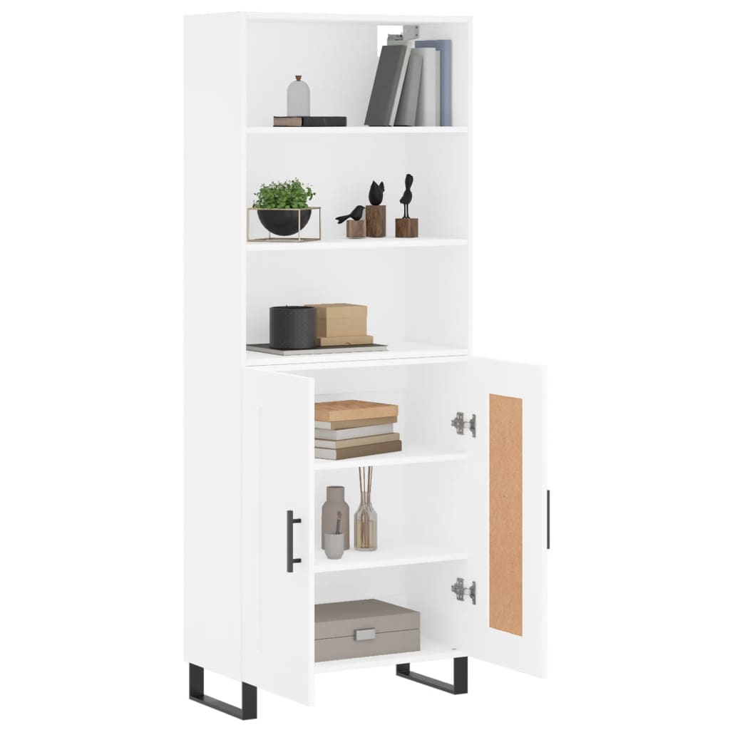 vidaXL Highboard White 69.5x34x180 cm Engineered Wood