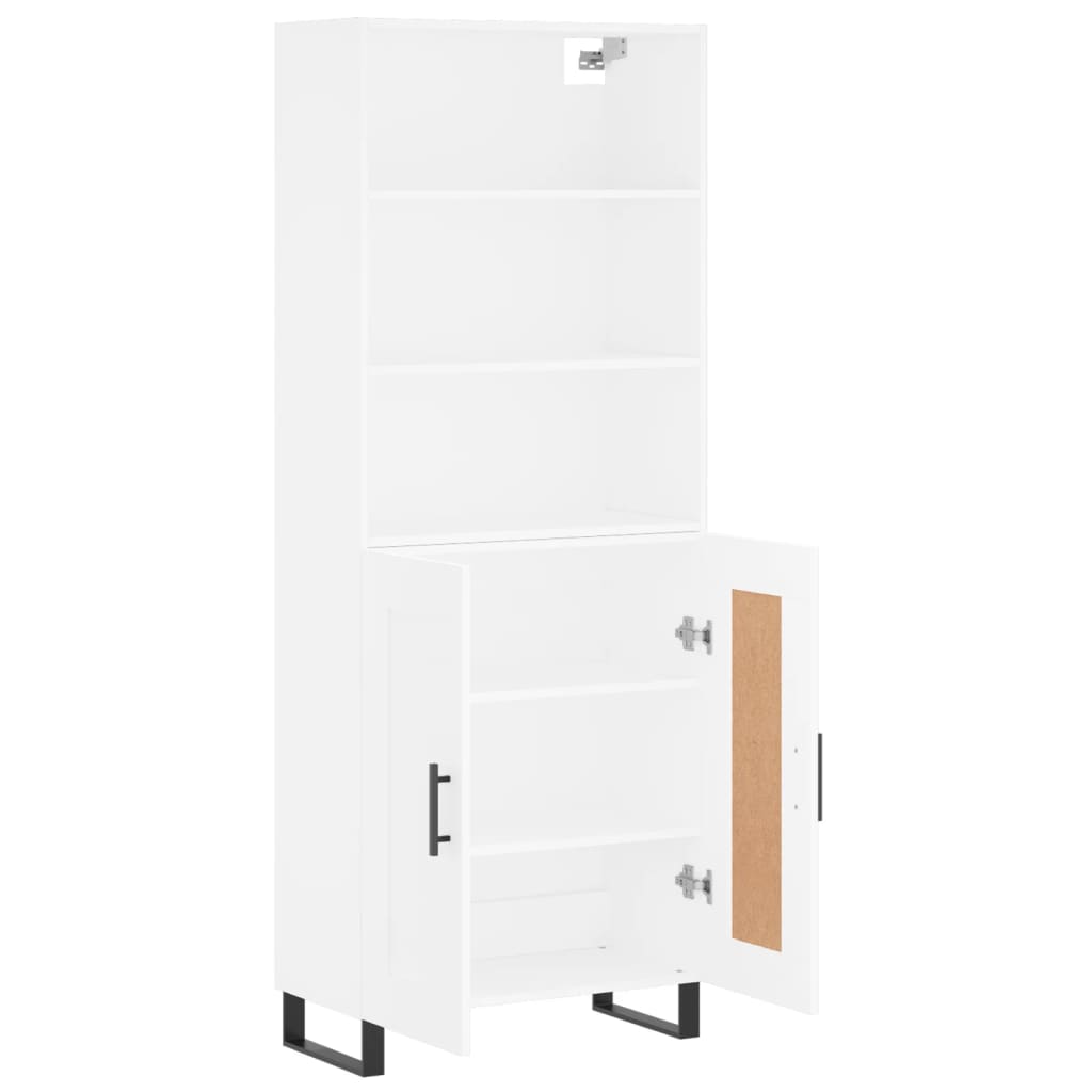 vidaXL Highboard White 69.5x34x180 cm Engineered Wood