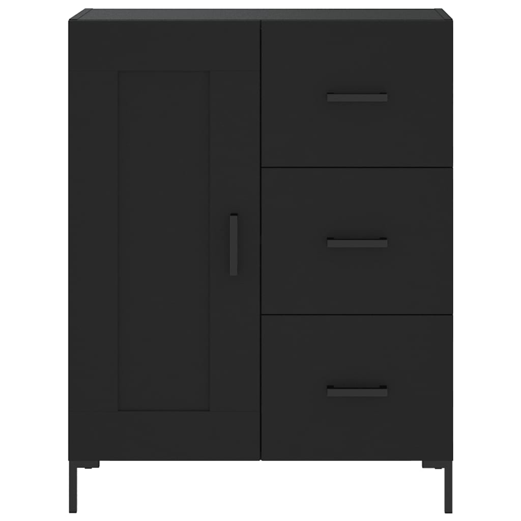 vidaXL Highboard Black 69.5x34x180 cm Engineered Wood