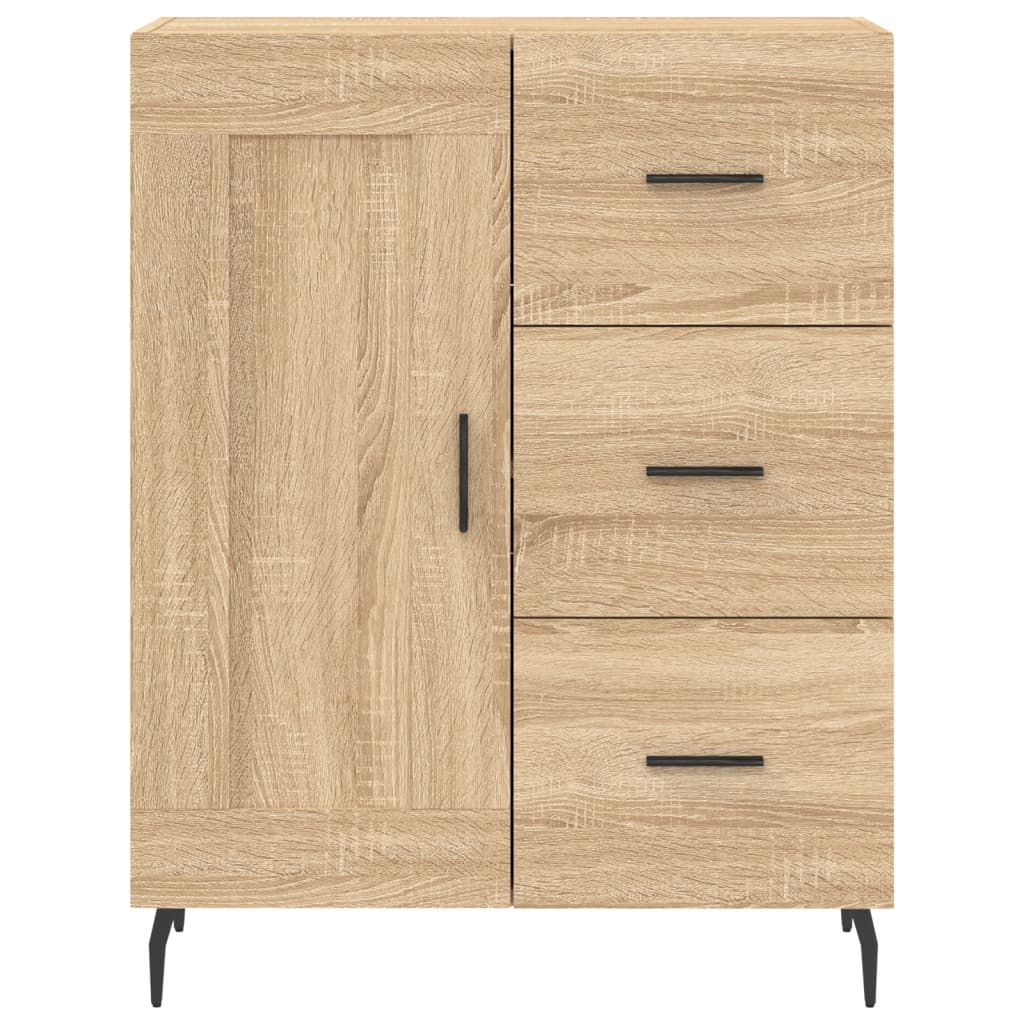 vidaXL Highboard Sonoma Oak 69,5x34x180 cm Engineered Wood