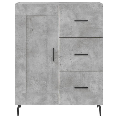 vidaXL Highboard Concrete Grey 69,5x34x180 cm Engineered Wood