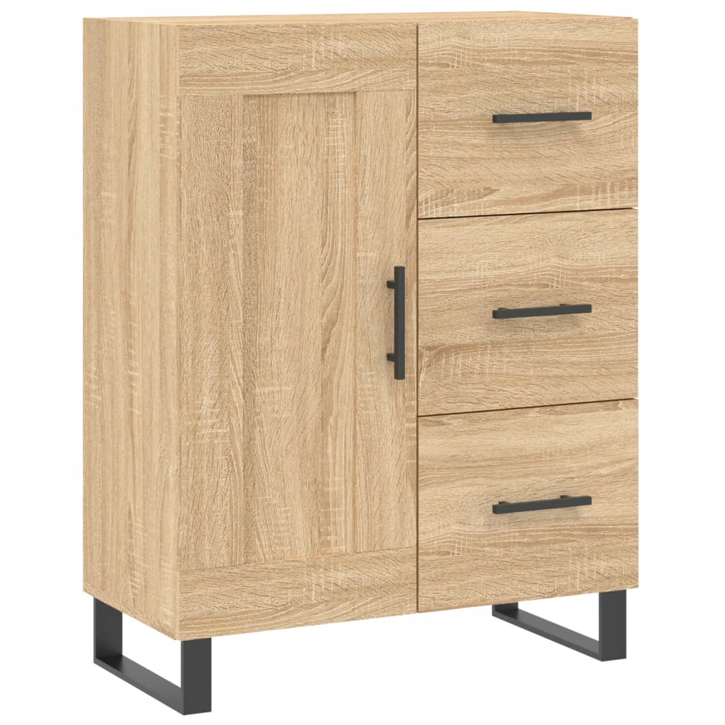 vidaXL Highboard Sonoma Oak 69.5x34x180 cm Engineered Wood