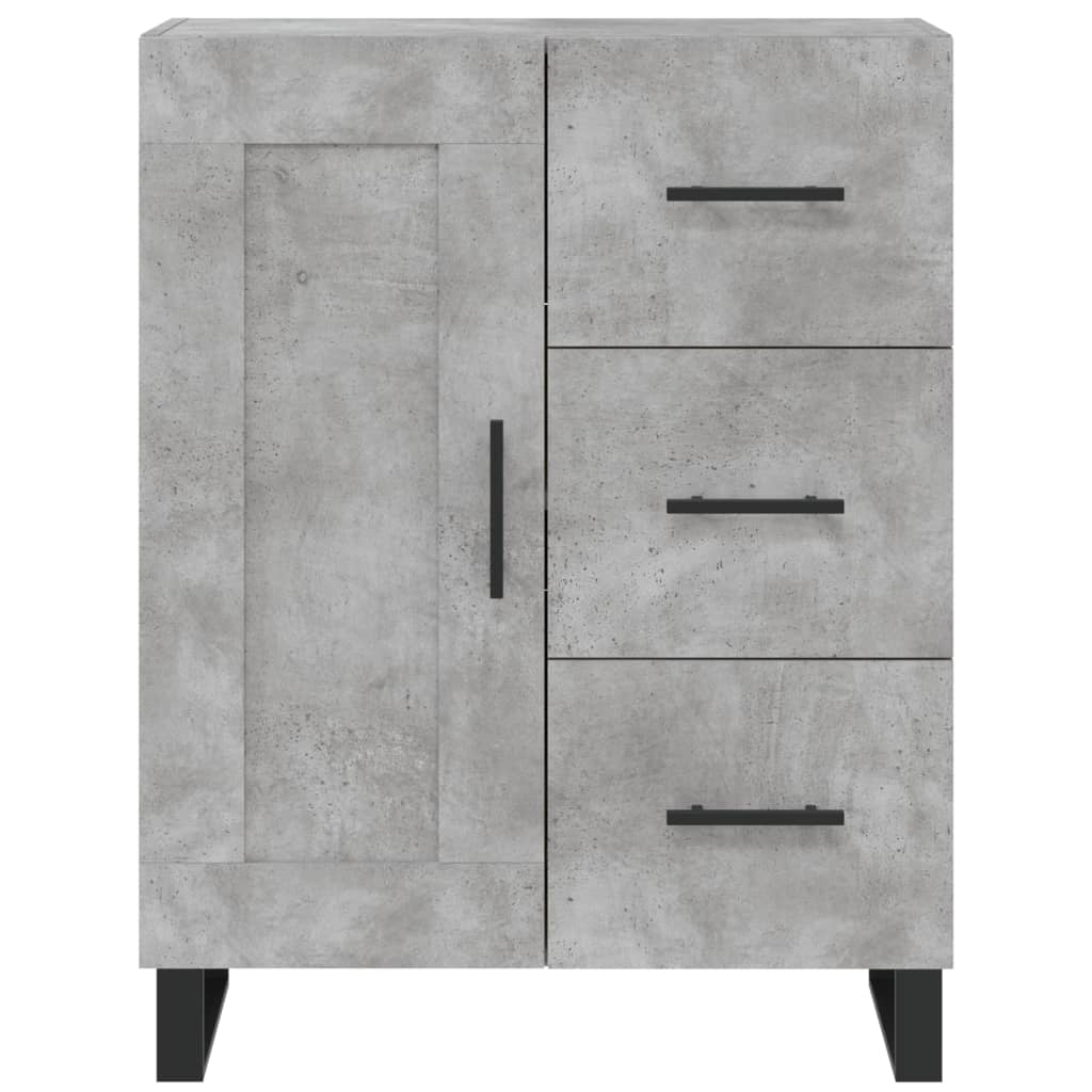 vidaXL Highboard Concrete Grey 69,5x34x180 cm Engineered Wood