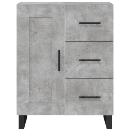 vidaXL Highboard Concrete Grey 69,5x34x180 cm Engineered Wood