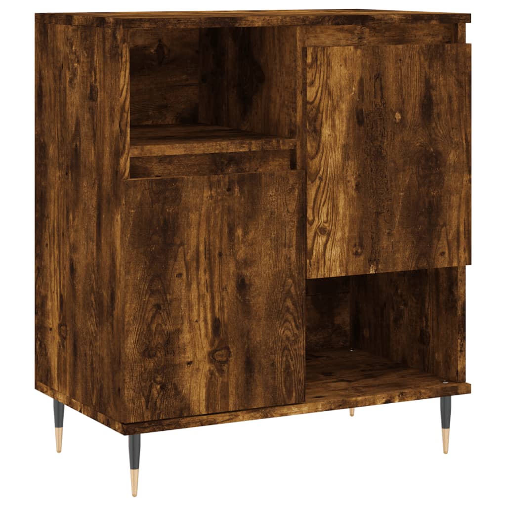 vidaXL Sideboards 2 pcs Smoked Oak Engineered Wood