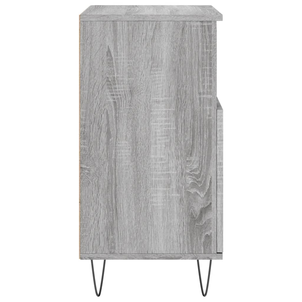 vidaXL Sideboards 2 pcs Grey Sonoma Engineered Wood