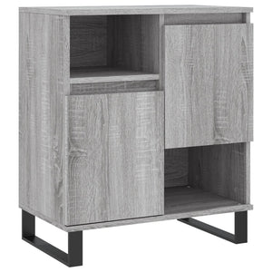 vidaXL Sideboards 2 pcs Grey Sonoma Engineered Wood