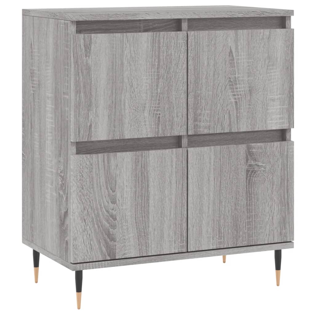 vidaXL Sideboards 2 pcs Grey Sonoma Engineered Wood