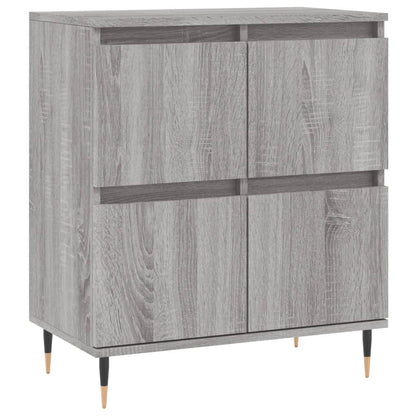 vidaXL Sideboards 2 pcs Grey Sonoma Engineered Wood