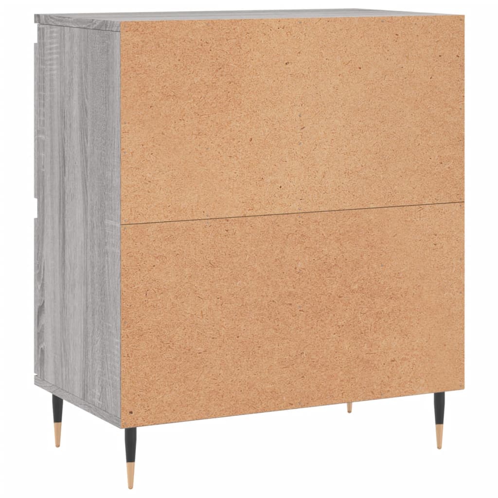 vidaXL Sideboards 2 pcs Grey Sonoma Engineered Wood