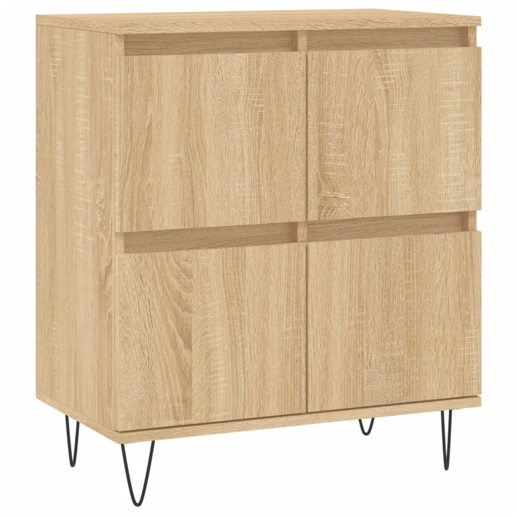 vidaXL Sideboards 2 pcs Sonoma Oak Engineered Wood