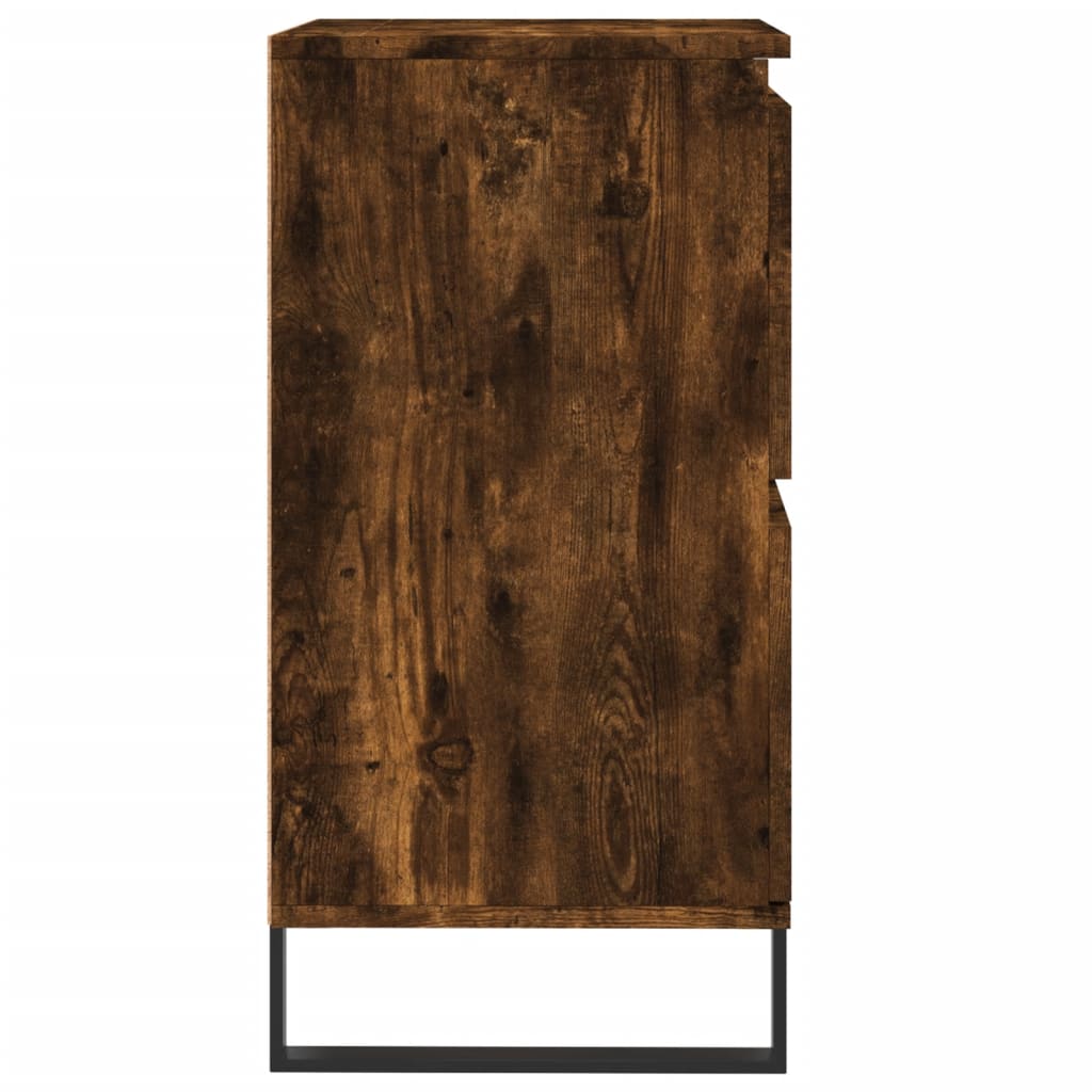 vidaXL Sideboards 2 pcs Smoked Oak Engineered Wood