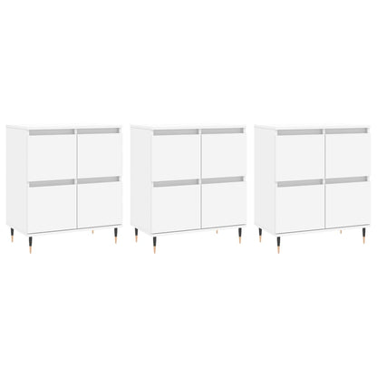vidaXL Sideboards 3 pcs White Engineered Wood