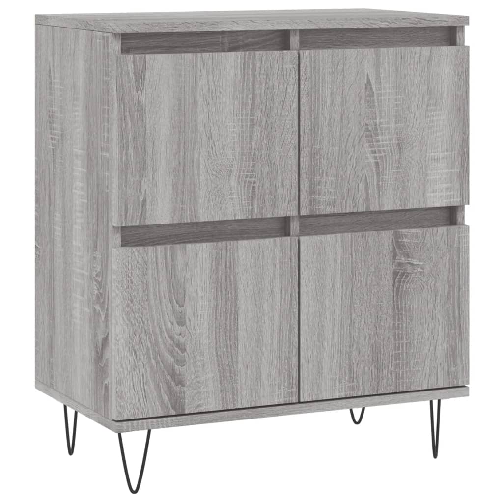vidaXL Sideboards 3 pcs Grey Sonoma Engineered Wood
