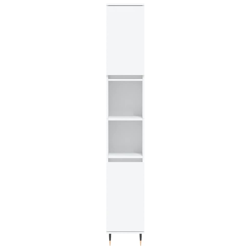 vidaXL 3 Piece Bathroom Furniture Set White Engineered Wood