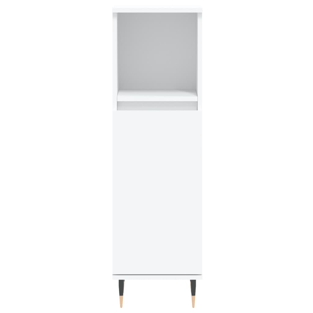 vidaXL 3 Piece Bathroom Furniture Set White Engineered Wood