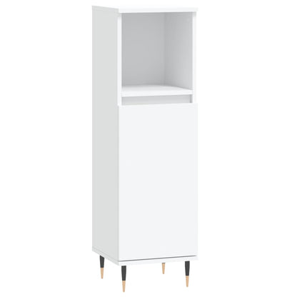 vidaXL 3 Piece Bathroom Furniture Set White Engineered Wood