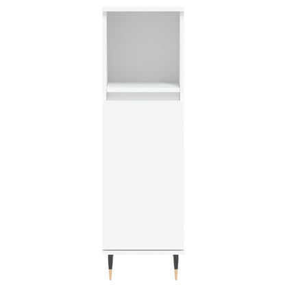 vidaXL 3 Piece Bathroom Furniture Set White Engineered Wood
