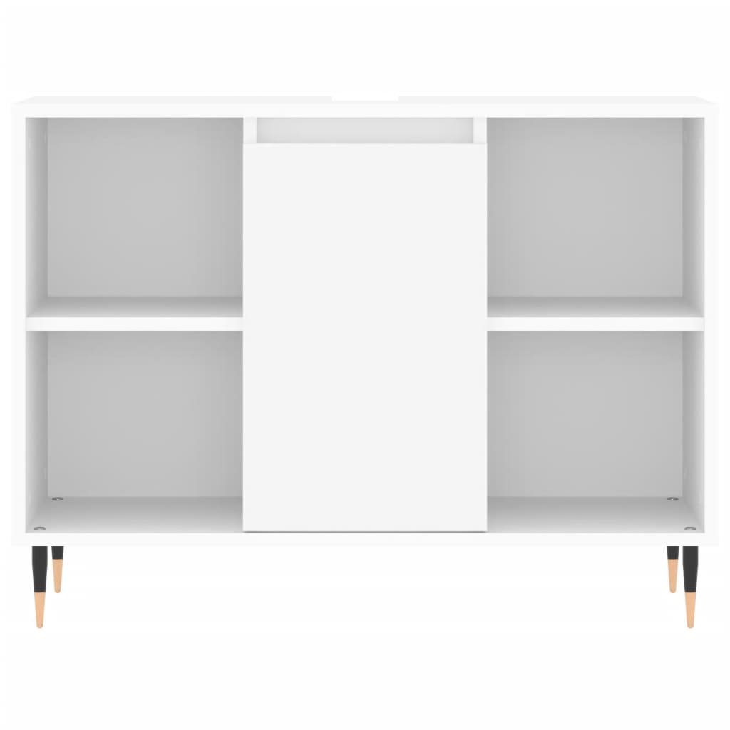 vidaXL 3 Piece Bathroom Furniture Set White Engineered Wood