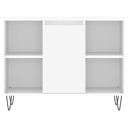 vidaXL 3 Piece Bathroom Furniture Set White Engineered Wood