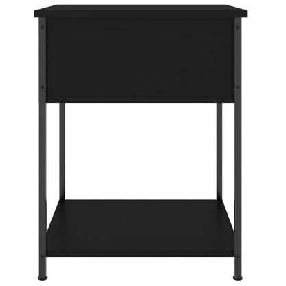 vidaXL Bedside Tables 2 pcs Black 44x45x58 cm Engineered Wood
