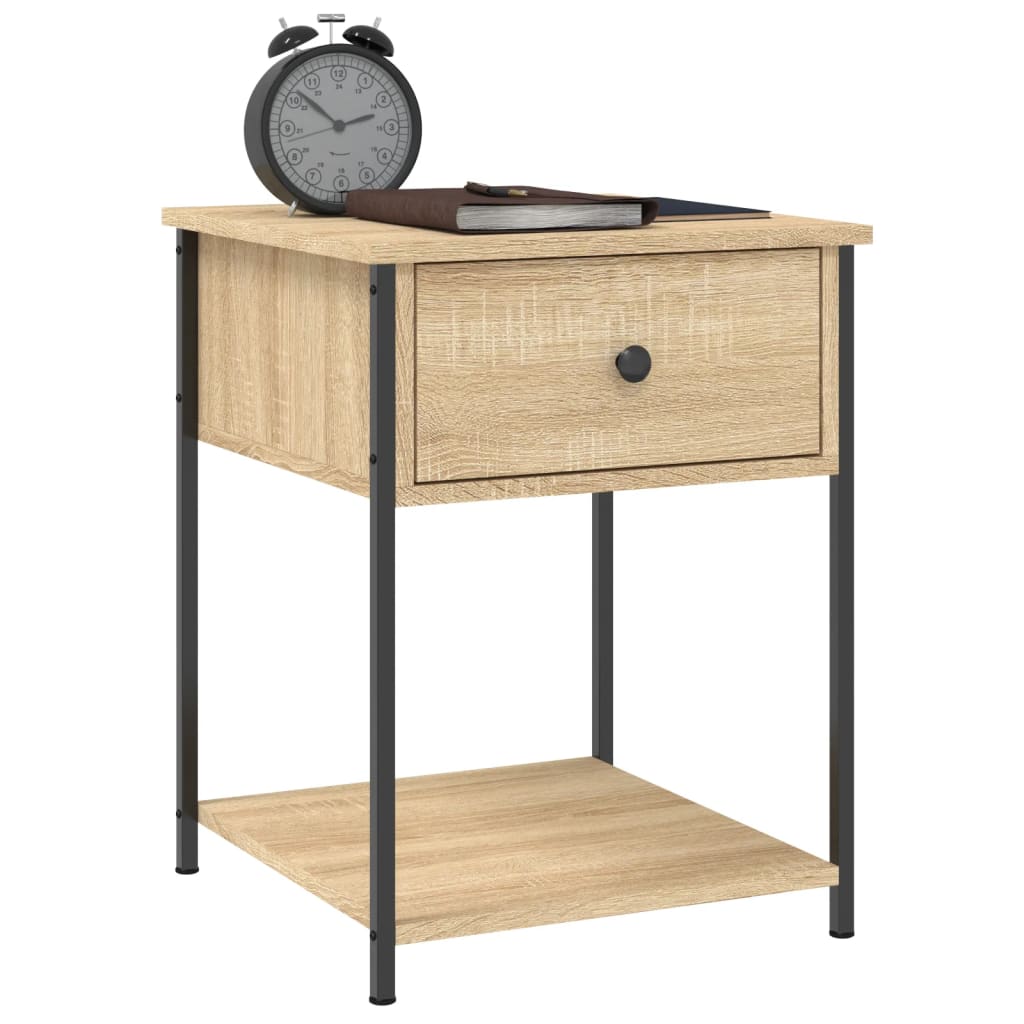 vidaXL Bedside Tables 2 pcs Sonoma Oak 44x45x58 cm Engineered Wood