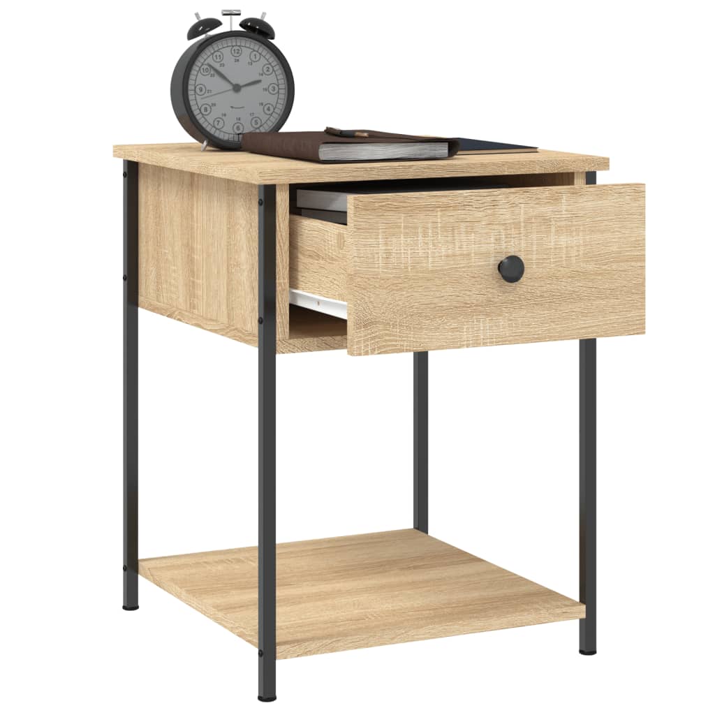 vidaXL Bedside Tables 2 pcs Sonoma Oak 44x45x58 cm Engineered Wood