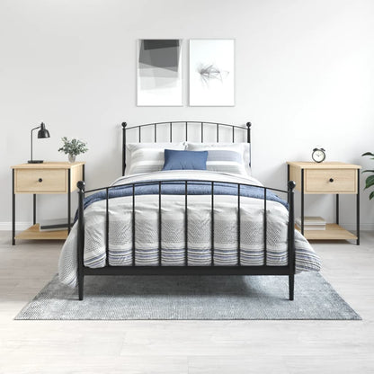 vidaXL Bedside Tables 2 pcs Sonoma Oak 44x45x58 cm Engineered Wood