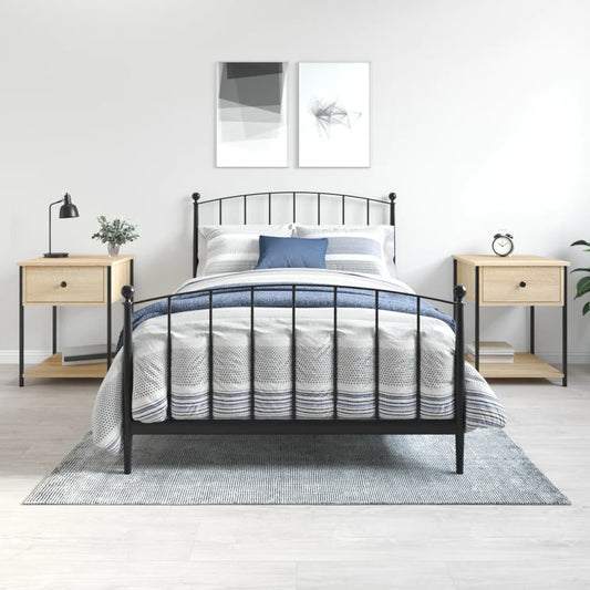 vidaXL Bedside Tables 2 pcs Sonoma Oak 44x45x58 cm Engineered Wood