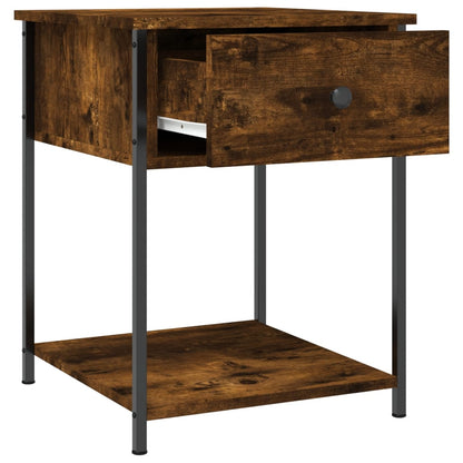 vidaXL Bedside Tables 2 pcs Smoked Oak 44x45x58 cm Engineered Wood