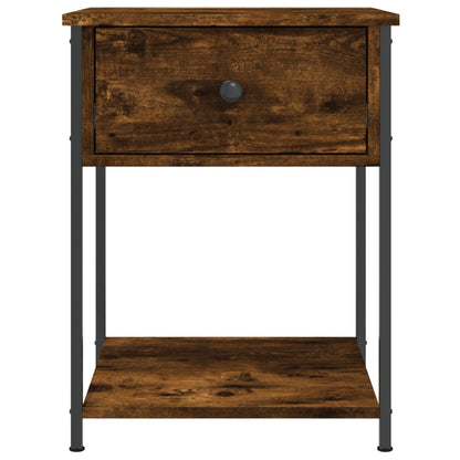 vidaXL Bedside Tables 2 pcs Smoked Oak 44x45x58 cm Engineered Wood