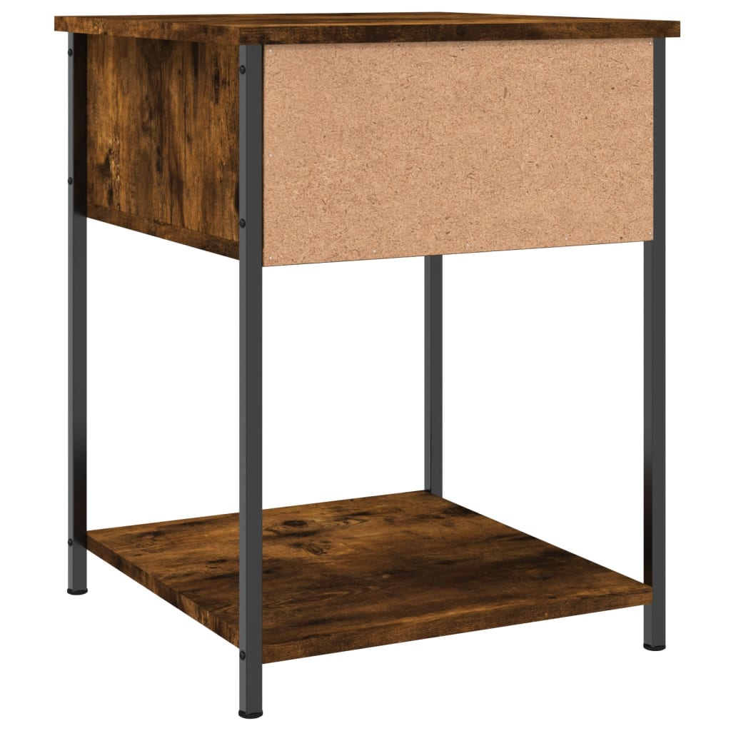 vidaXL Bedside Tables 2 pcs Smoked Oak 44x45x58 cm Engineered Wood