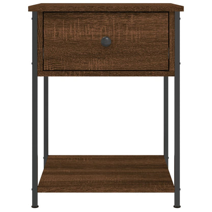 vidaXL Bedside Table Brown Oak 44x45x58 cm Engineered Wood