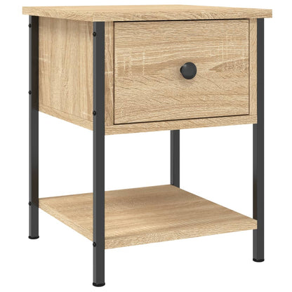 vidaXL Bedside Table Sonoma Oak 34x35,5x45 cm Engineered Wood