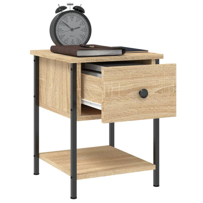 vidaXL Bedside Table Sonoma Oak 34x35,5x45 cm Engineered Wood