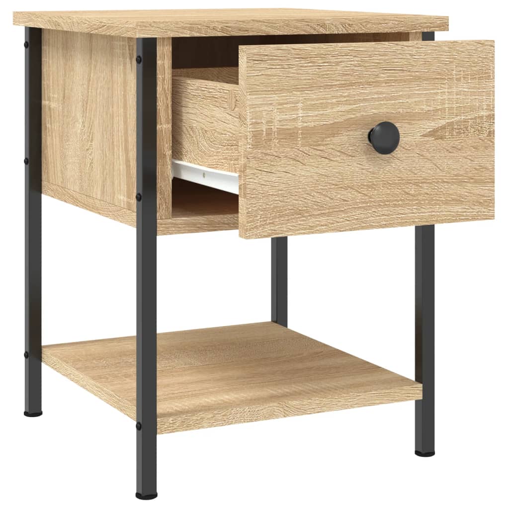 vidaXL Bedside Table Sonoma Oak 34x35,5x45 cm Engineered Wood