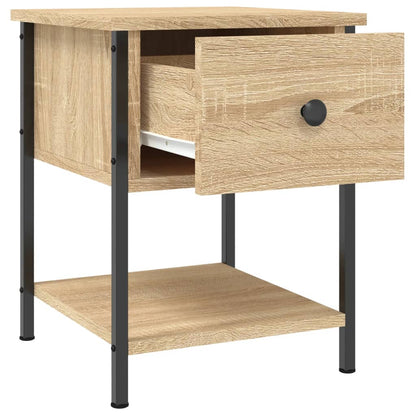 vidaXL Bedside Table Sonoma Oak 34x35,5x45 cm Engineered Wood