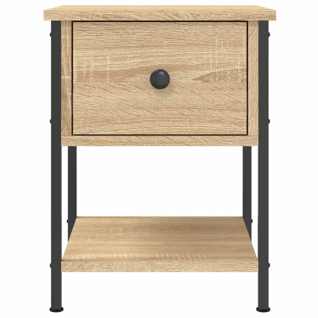 vidaXL Bedside Table Sonoma Oak 34x35,5x45 cm Engineered Wood