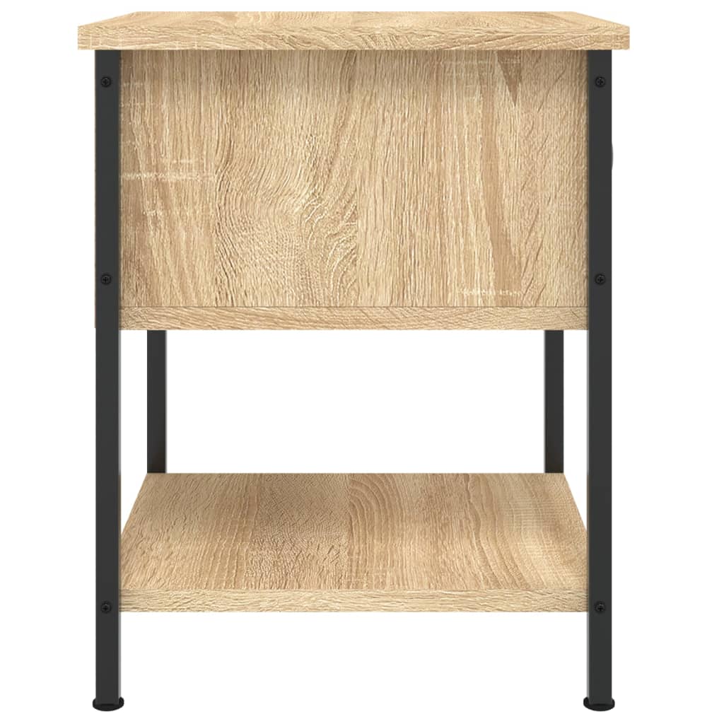 vidaXL Bedside Table Sonoma Oak 34x35,5x45 cm Engineered Wood