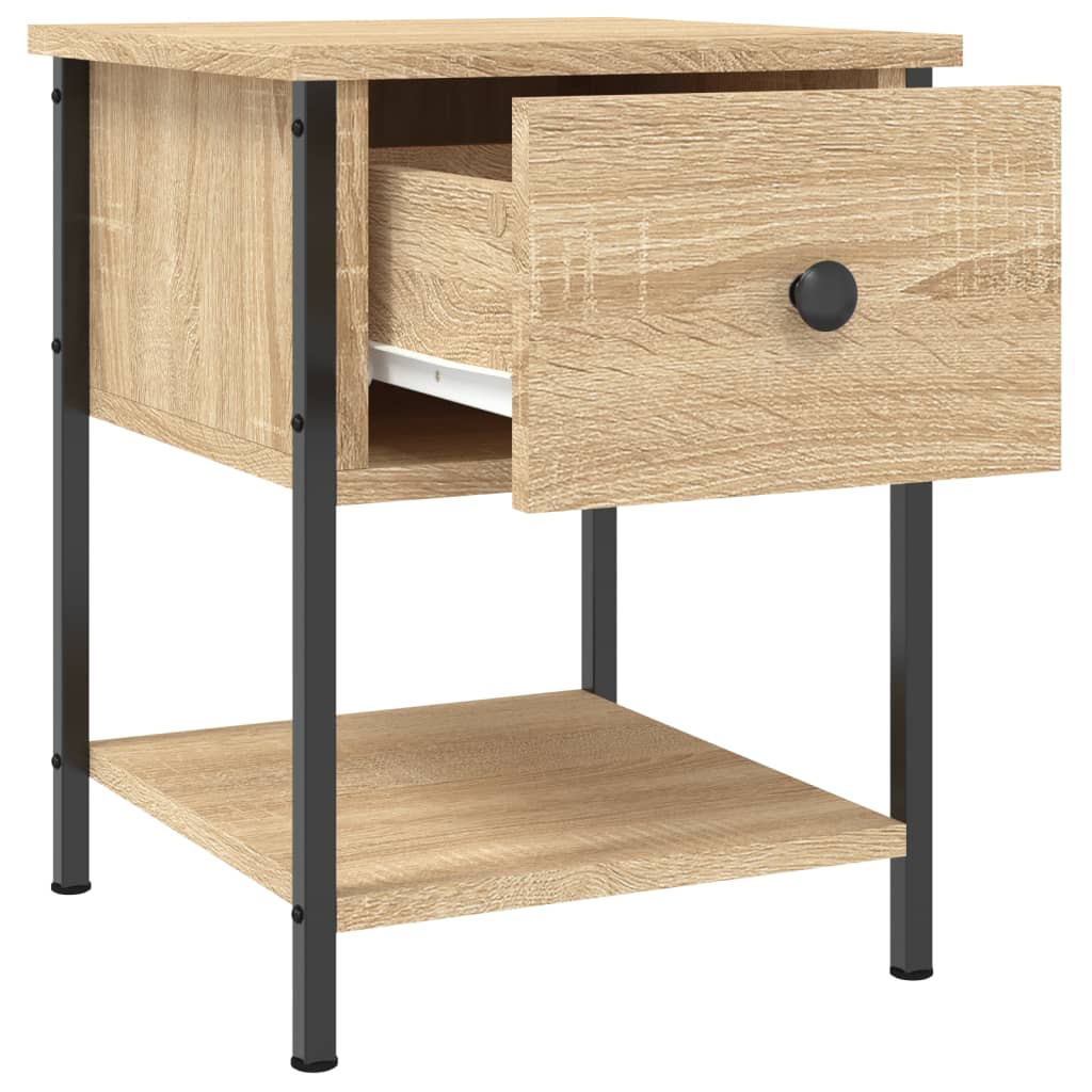 vidaXL Bedside Tables 2 pcs Sonoma Oak 34x35.5x45 cm Engineered Wood
